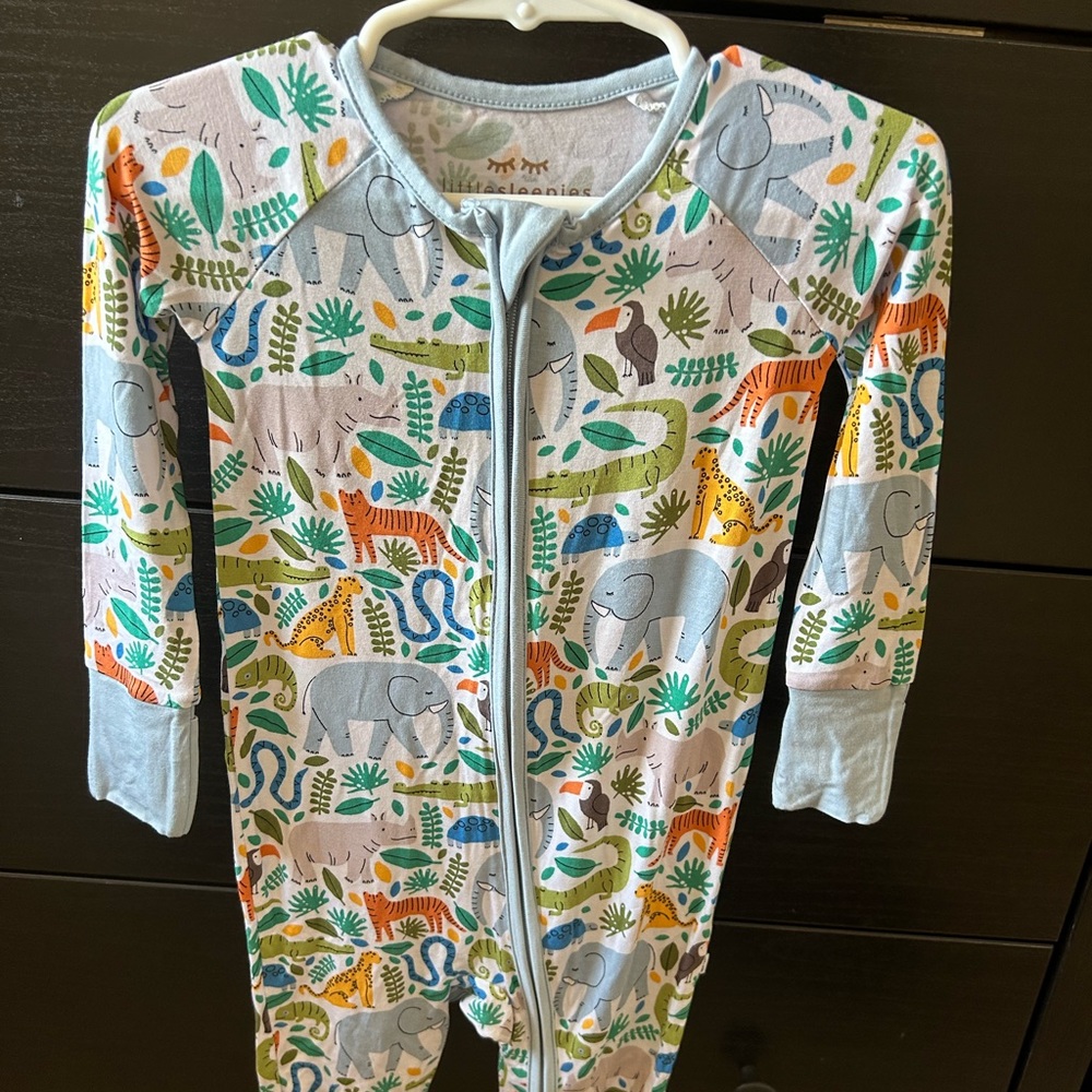 Little Sleepies Animal/ Jungle print sleeper